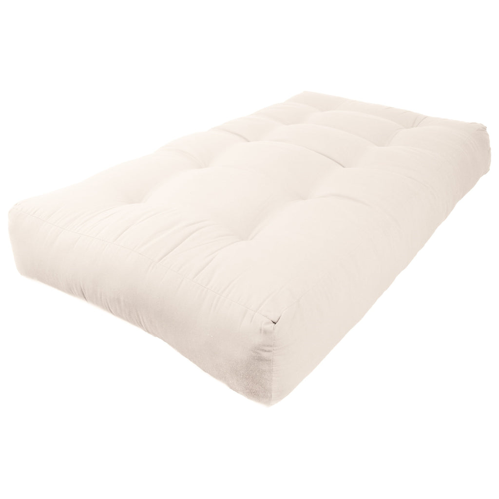 Matelas futon en sergé de 25 cm d'épaisseur (simple, double ou queen)
