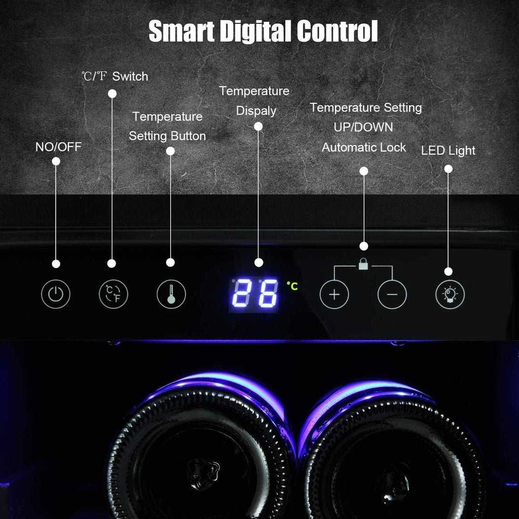 Réfrigérateur à boissons de 38 cm (15 pouces) - 58 cm (22,76 po) de profondeur x 38 cm (14,96 po) de largeur x 87 cm (34,25 po) de hauteur
