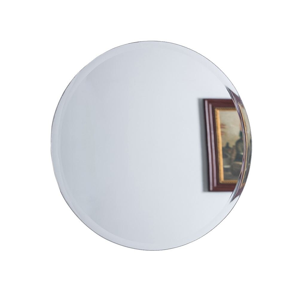 Miroir de salle de bain rond sans cadre de 22 pouces - Verre miroir - 22 pouces