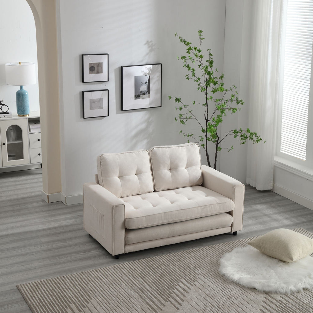 Canapé-lit futon convertible 3 places