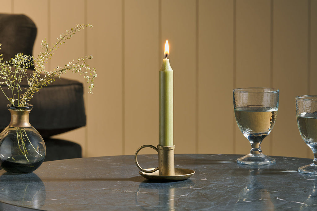 Bougeoir en fer Amri - Laiton antique