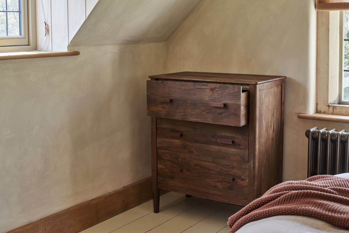 Commode Anbu en acacia - Noyer lavé