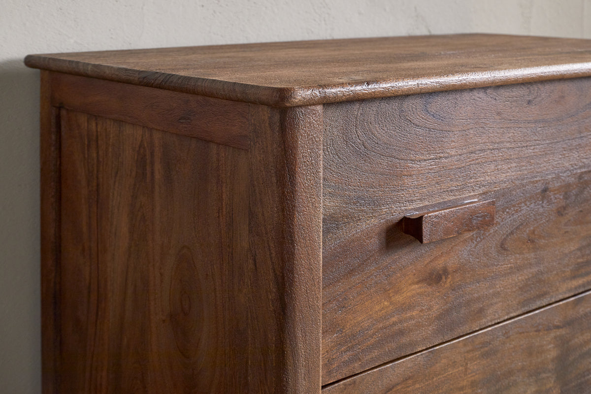 Commode Anbu en acacia - Noyer lavé