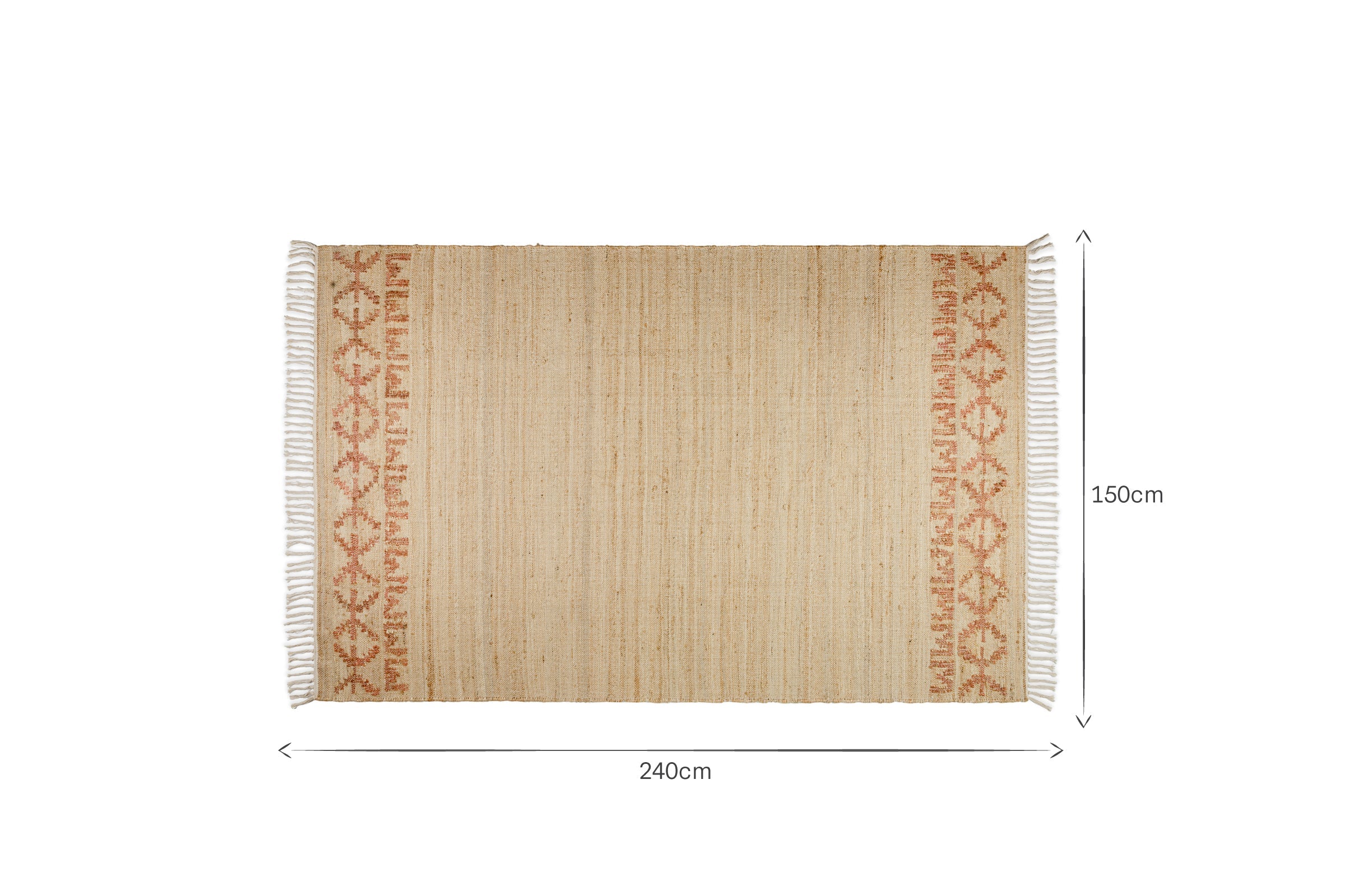 Tapis Akari en jute et coton - Naturel