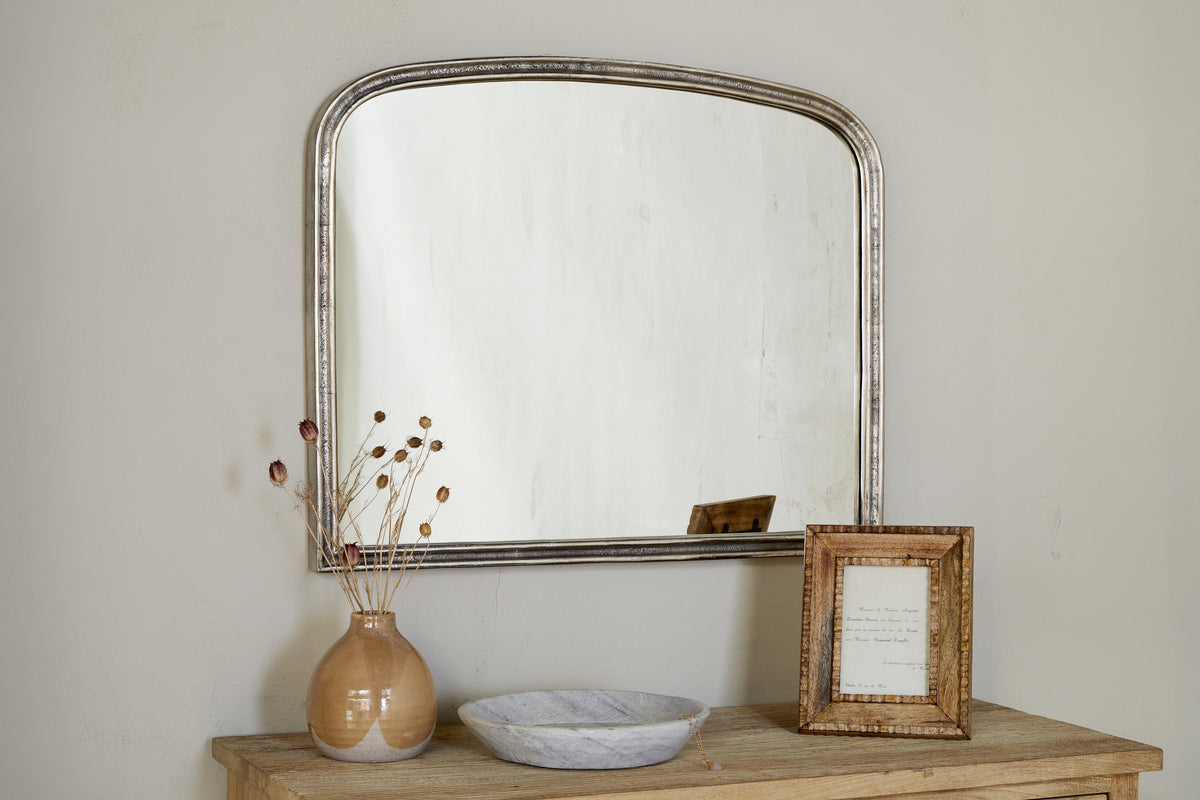 Miroir mural Almora - Nickel antique