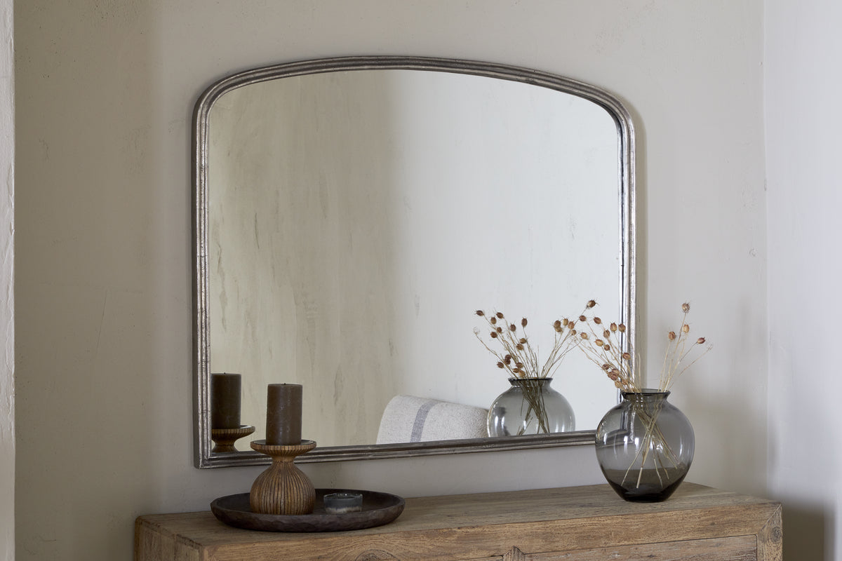 Miroir mural Almora - Nickel antique