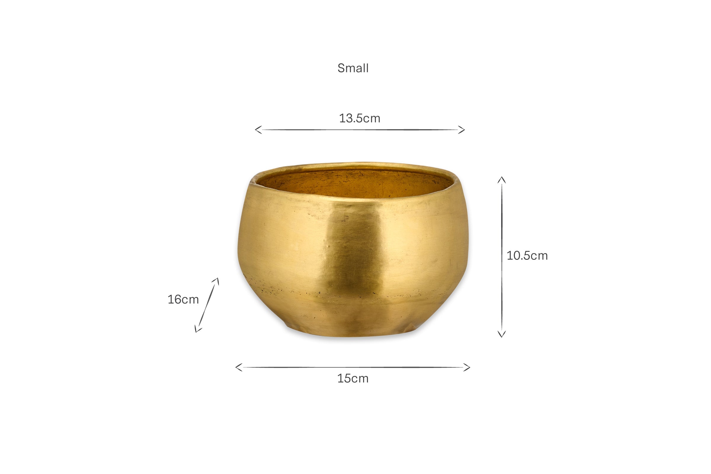 Jardinière en laiton Atsu