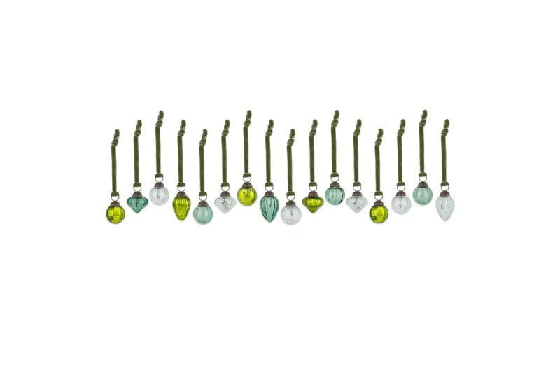 Pot à boules Adisa - Vert et transparent assortis (Lot de 16)