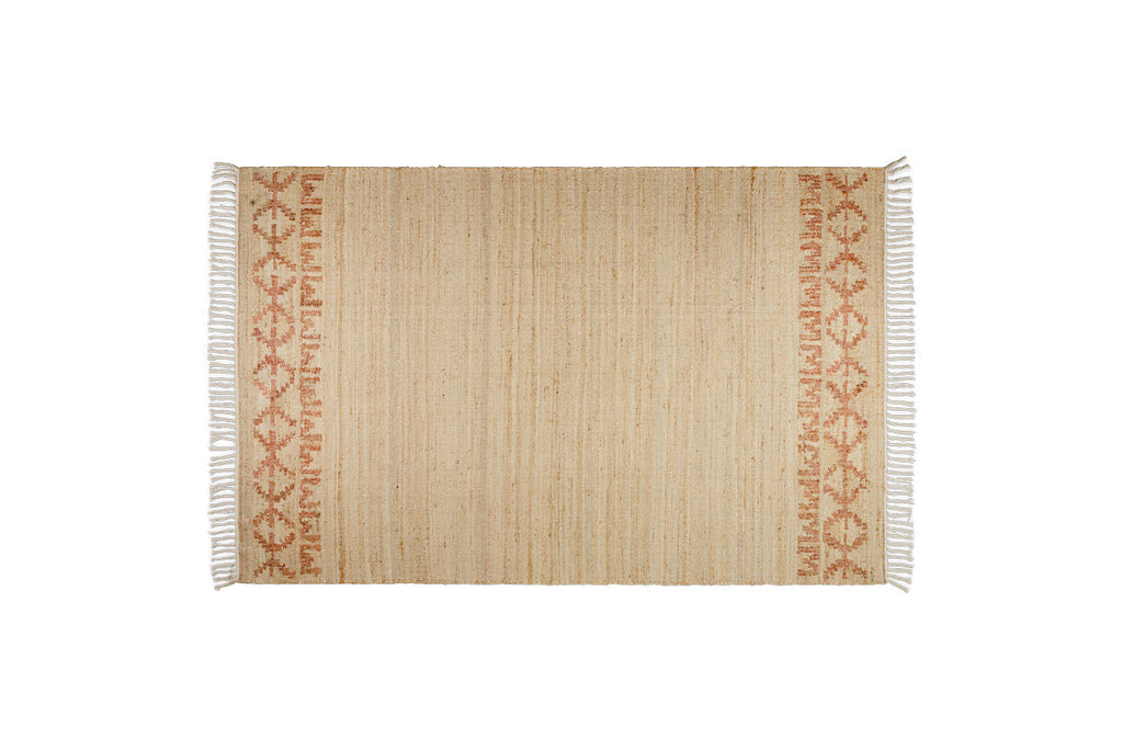 Tapis Akari en jute et coton - Naturel