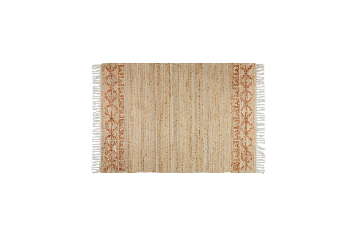 Tapis Akari en jute et coton - Naturel