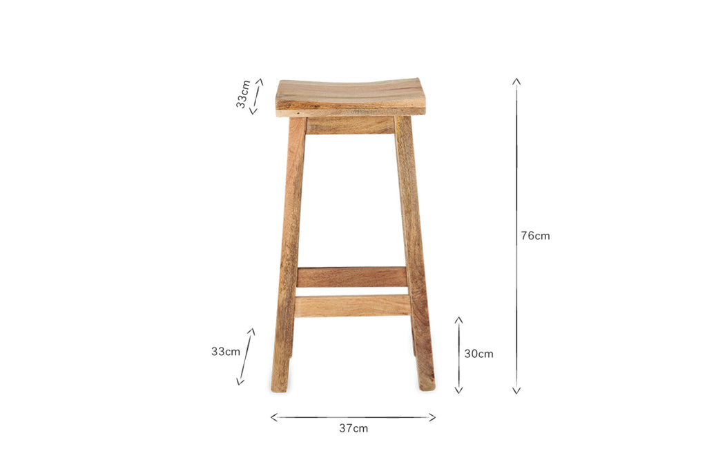Tabouret en bois Ambi - Haut