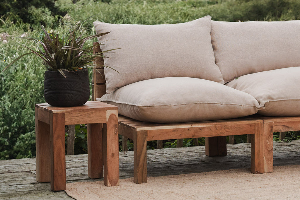 Extension modulaire en acacia Anbarasi - Naturel