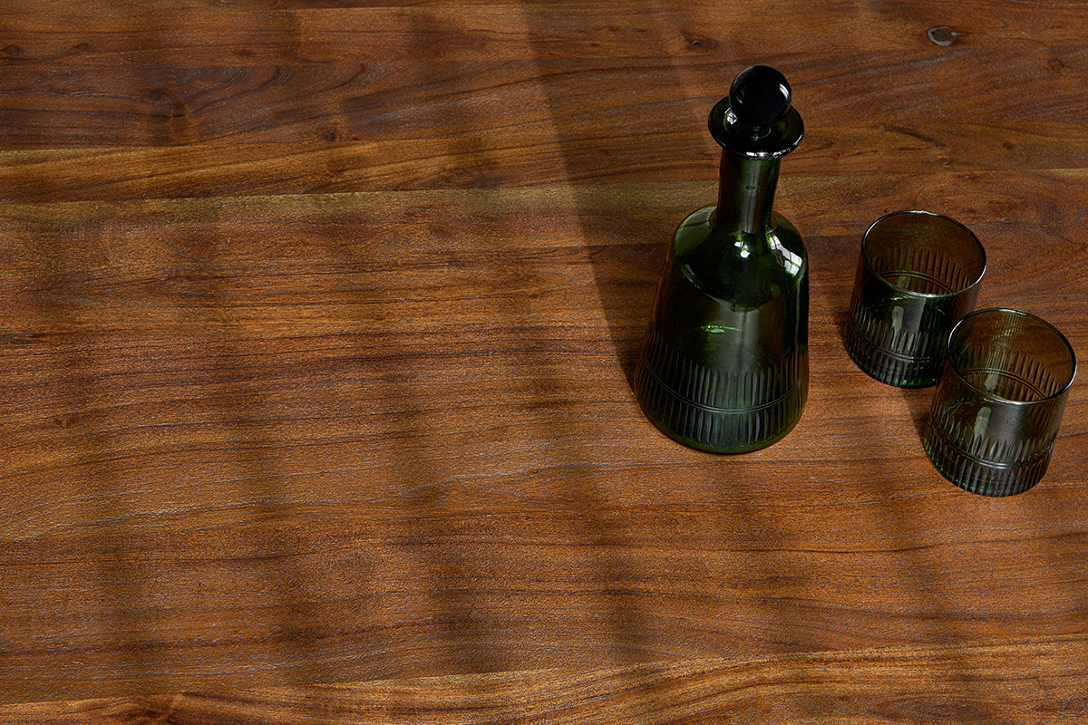 Table de salle à manger Anbu en acacia - Noyer lavé - Grand modèle - MERGE