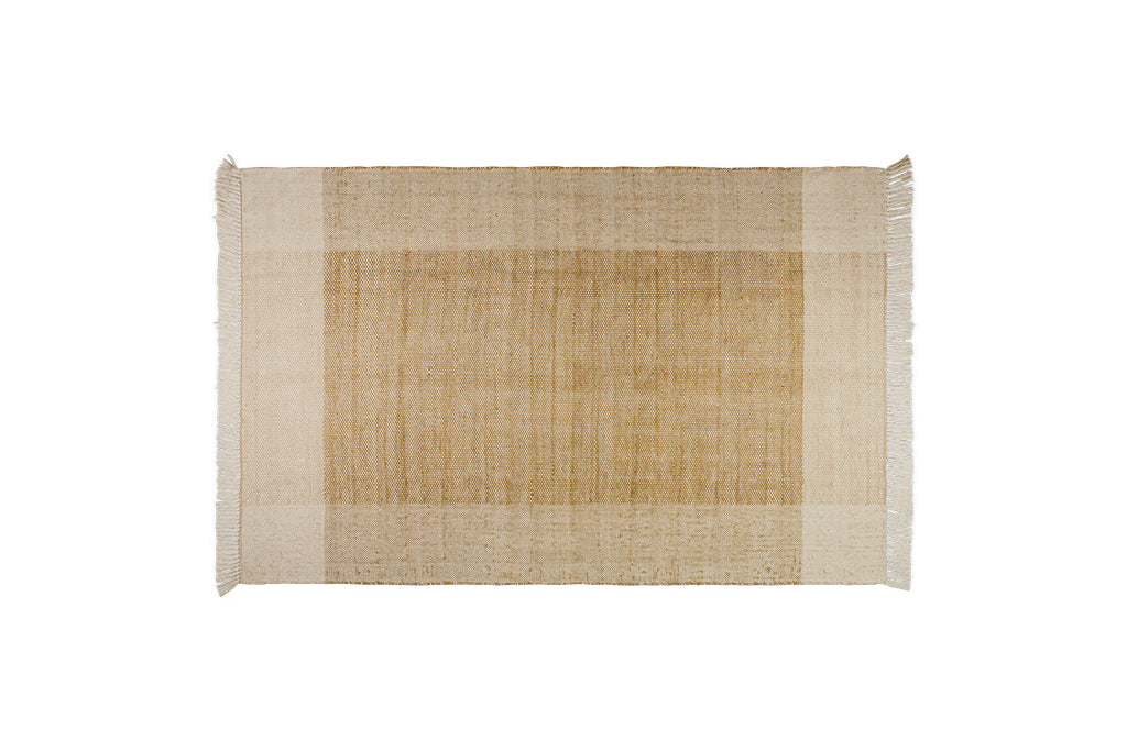 Tapis Andro en jute et coton - Naturel