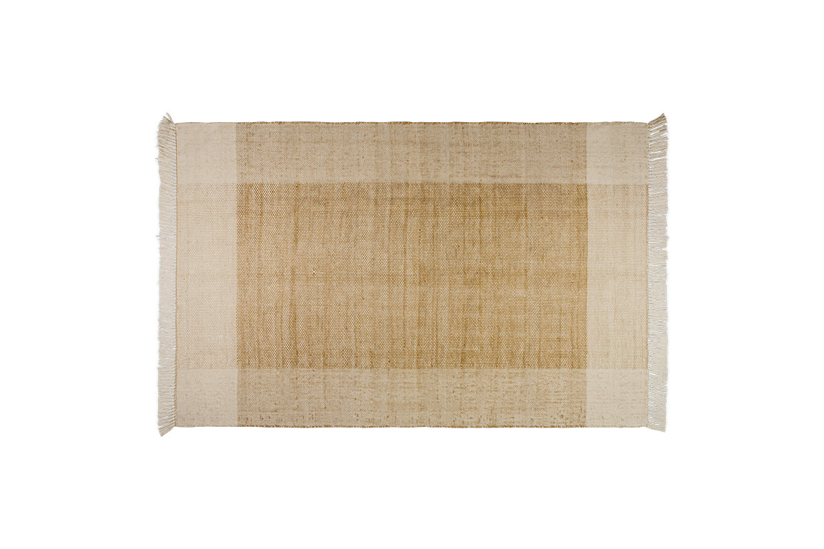 Tapis Andro en jute et coton - Naturel