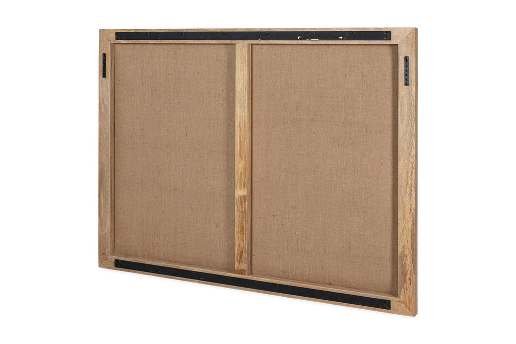 Tête de lit rembourrée en lin Anesha - Naturel