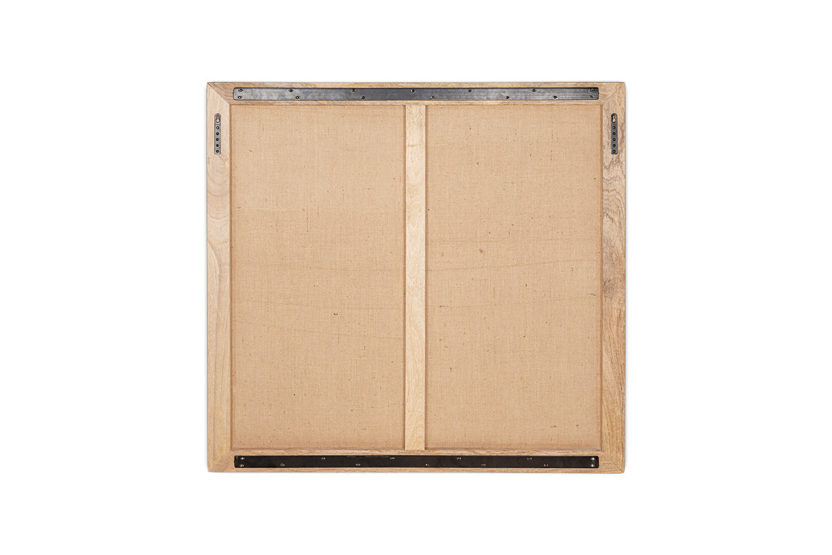 Tête de lit capitonnée en lin Anesha - Vert olive