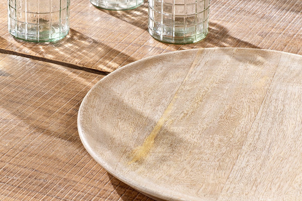 Assiette de service artisanale