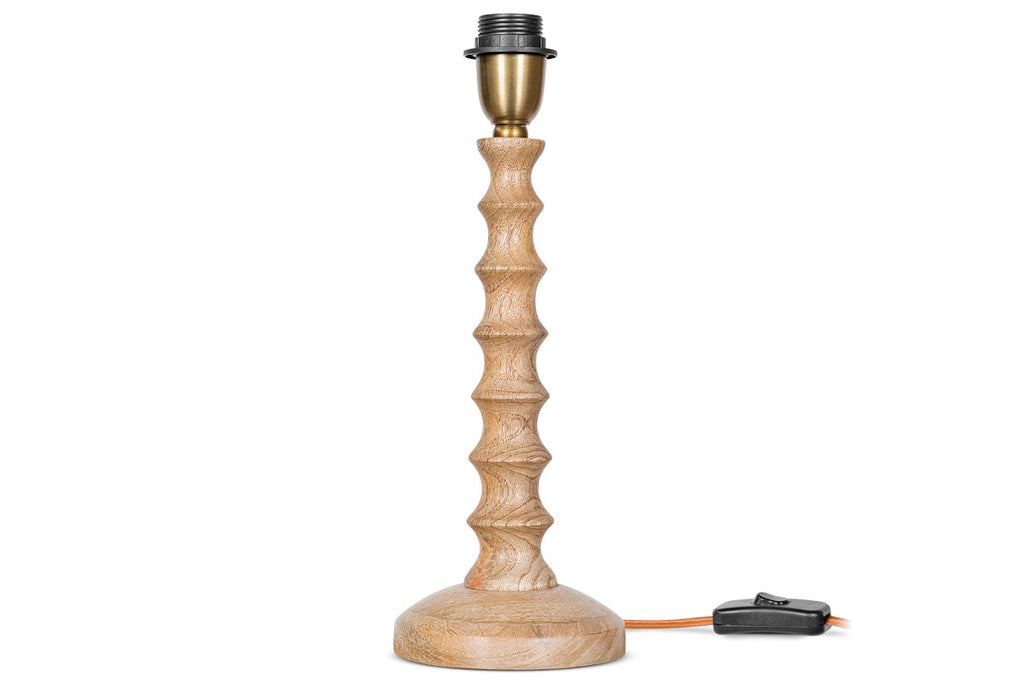 Lampe de chevet Avisa en bois de manguier