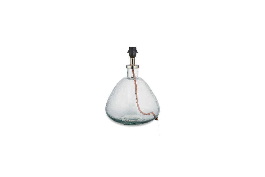 Lampe Baba en verre recyclé - Transparent - Petite et large
