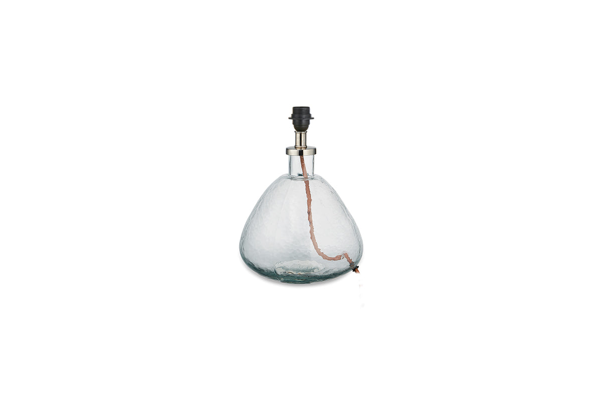 Lampe Baba en verre recyclé - Transparent - Petite et large