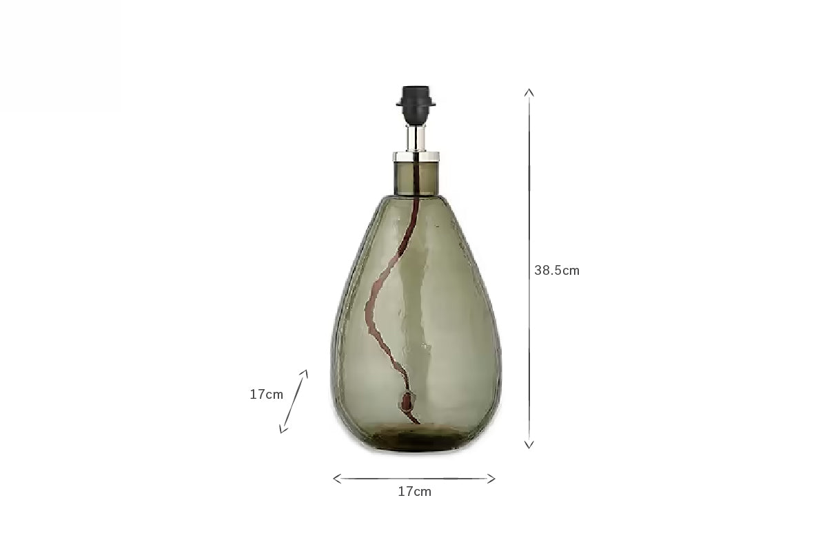 Lampe Baba en verre recyclé - Verte - Petite et haute