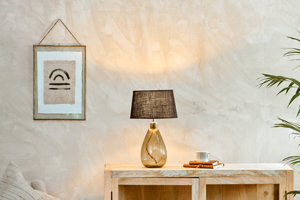 Lampe Baba en verre recyclé - Verte - Petite et haute