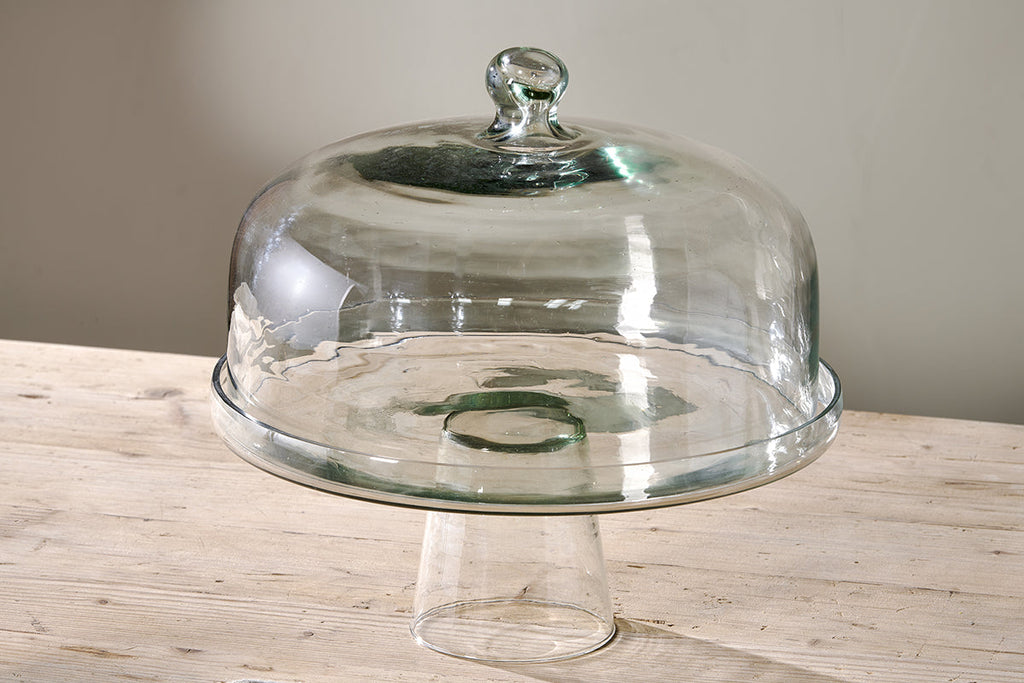 Présentoir à gâteaux en forme de cloche en verre Banjara