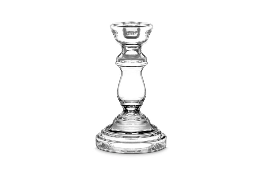 Bougeoir en verre Buran - Transparent