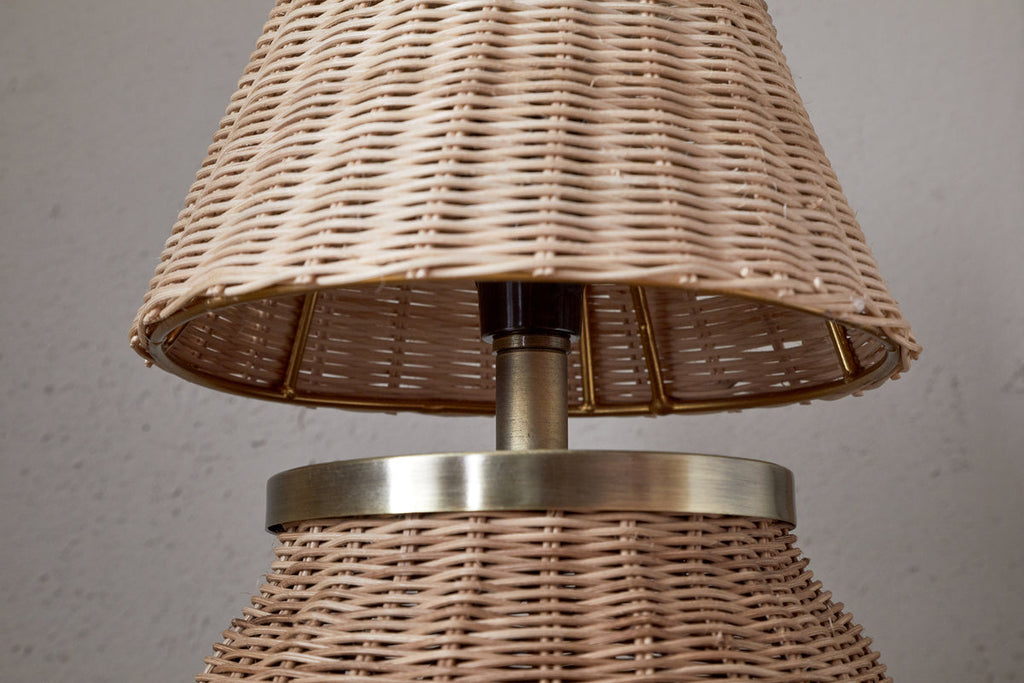 Lampe de table en rotin Cija - Naturel
