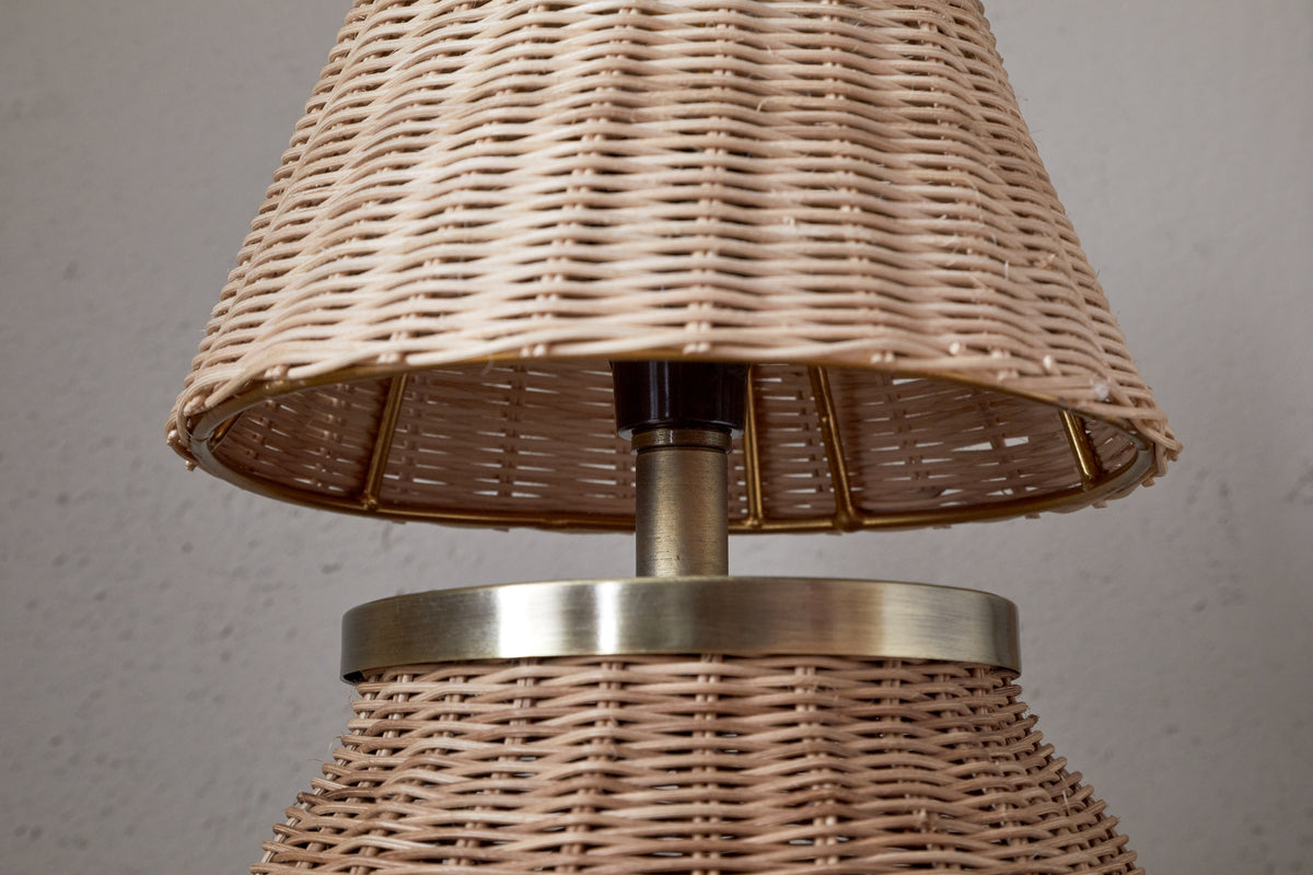 Lampe de table en rotin Cija - Naturel