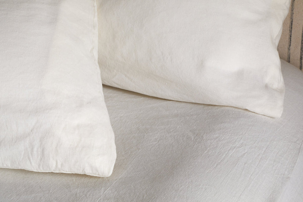 Taies d'oreiller Cela en chanvre et coton naturel