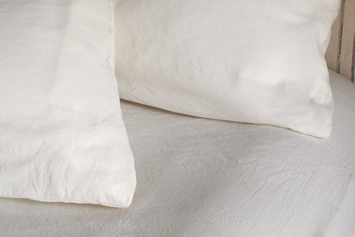 Taies d'oreiller Cela en chanvre et coton naturel