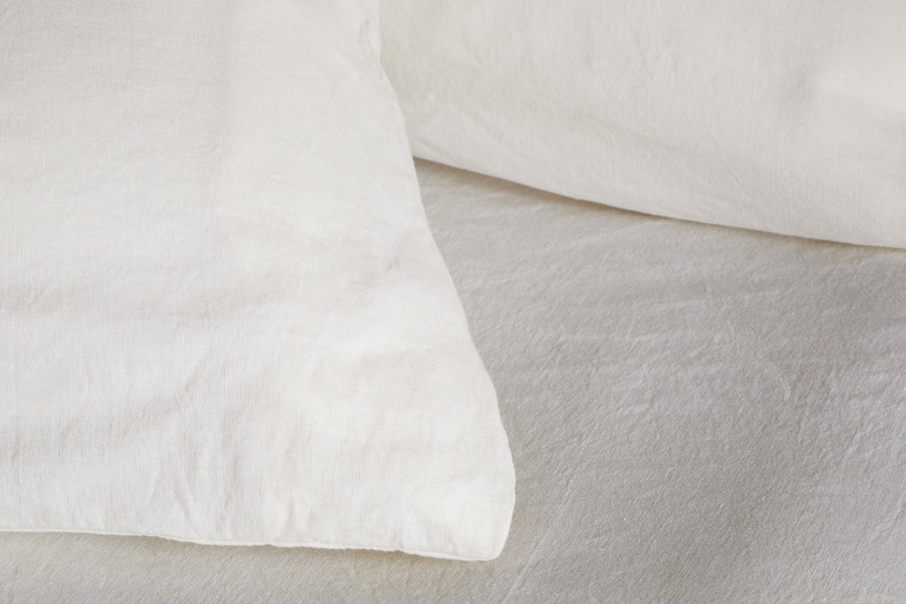 Taies d'oreiller Cela en chanvre et coton naturel