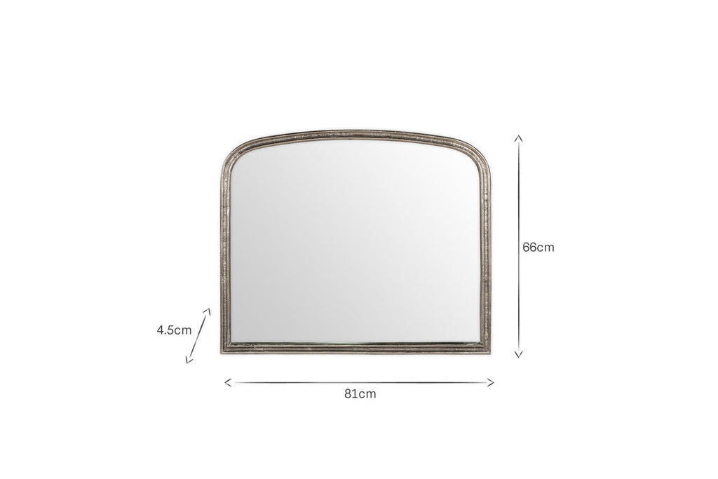 Miroir mural Almora - Nickel antique