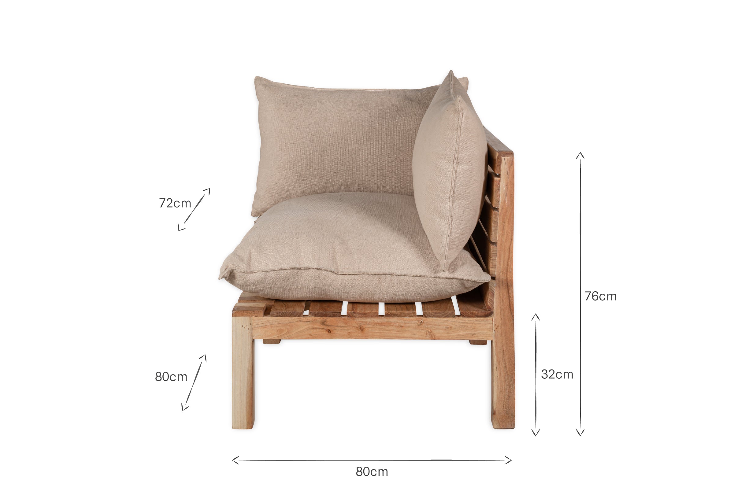 Coin Modulaire Anbarasi Acacia - Naturel