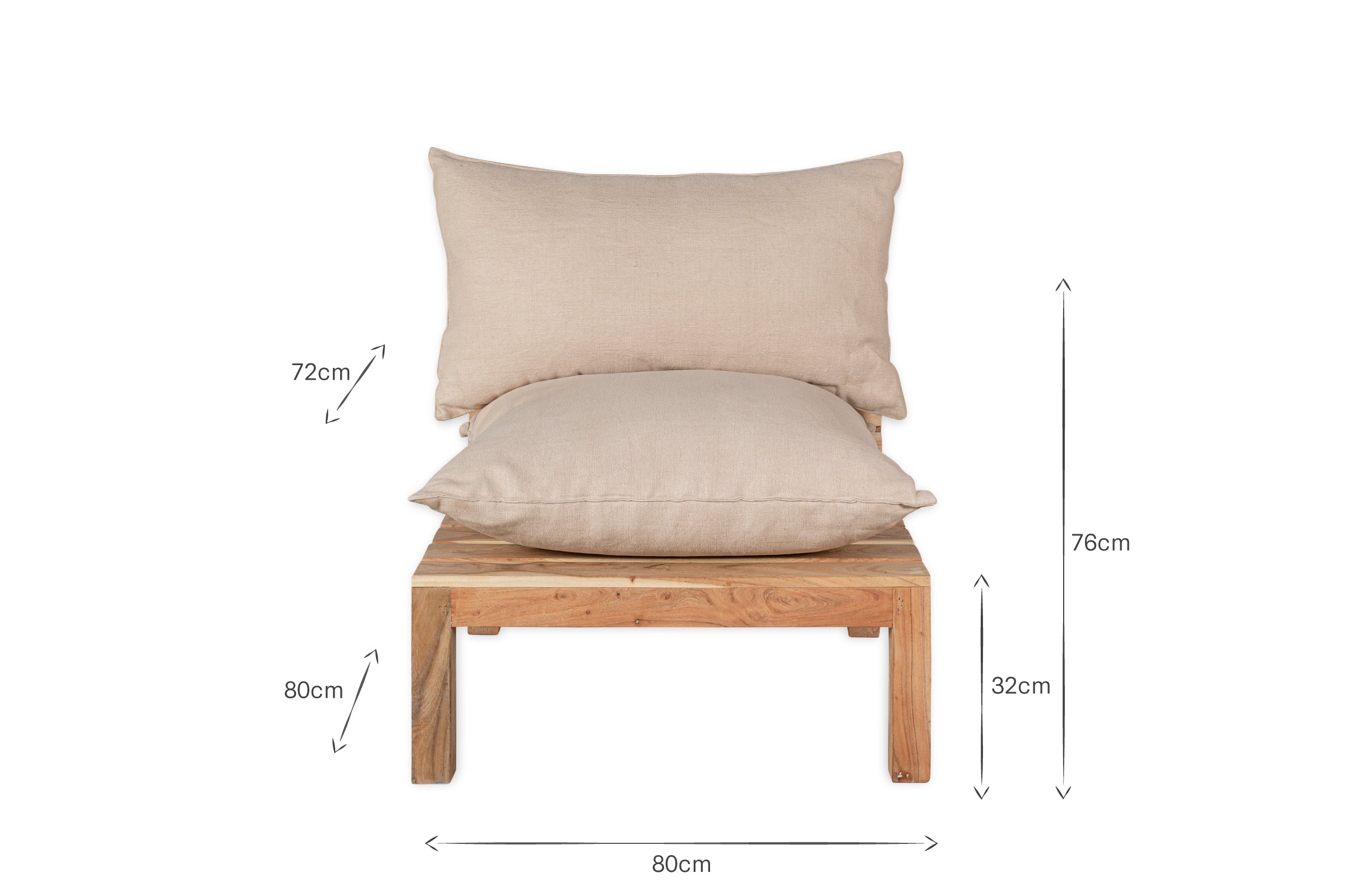 Extension modulaire en acacia Anbarasi - Naturel