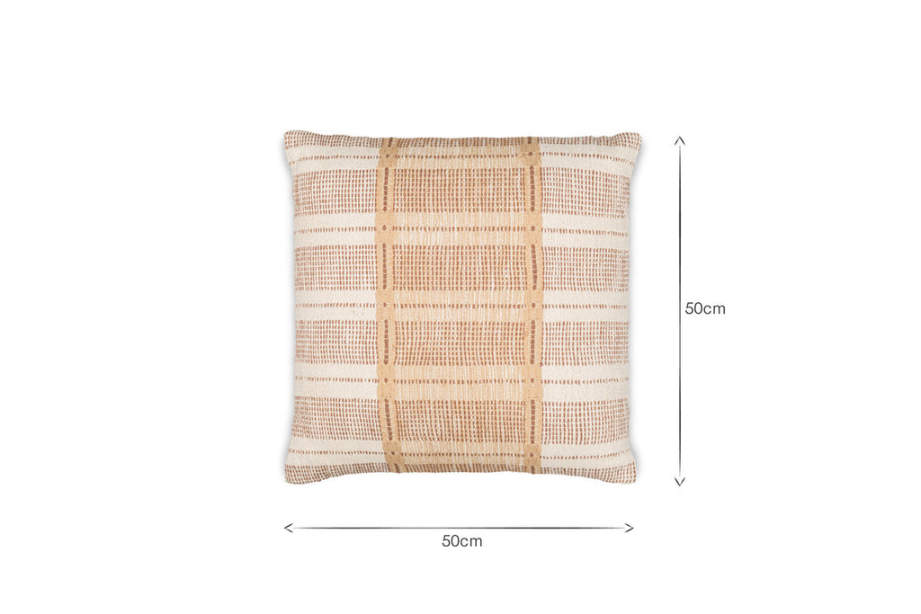 Housse de coussin en coton Nayika - Rouille