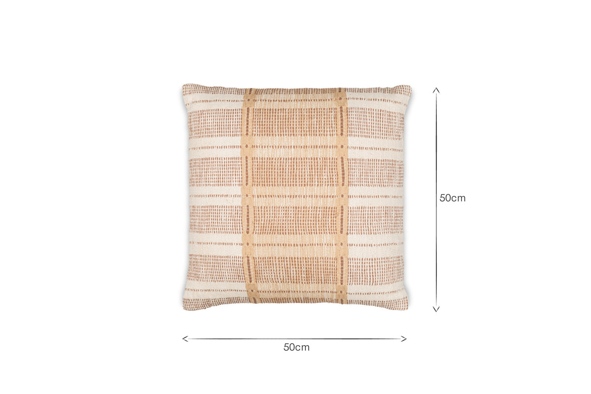 Housse de coussin en coton Nayika - Rouille