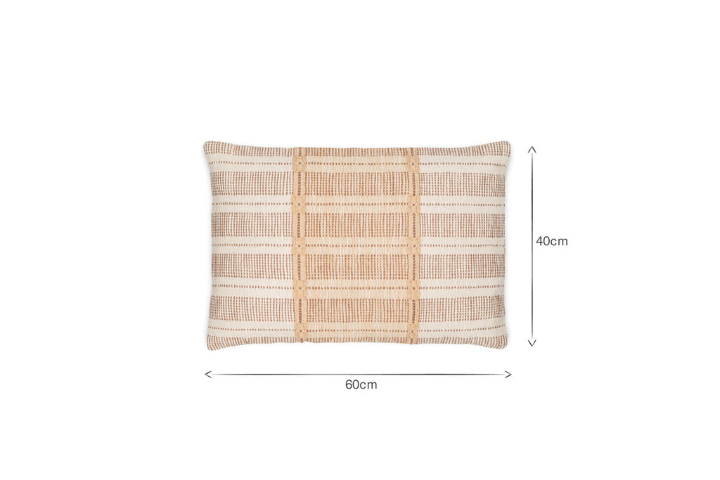 Housse de coussin en coton Nayika - Rouille