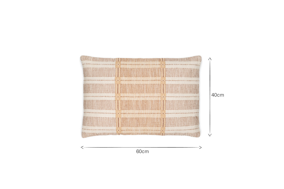 Housse de coussin en coton Nayika - Rouille