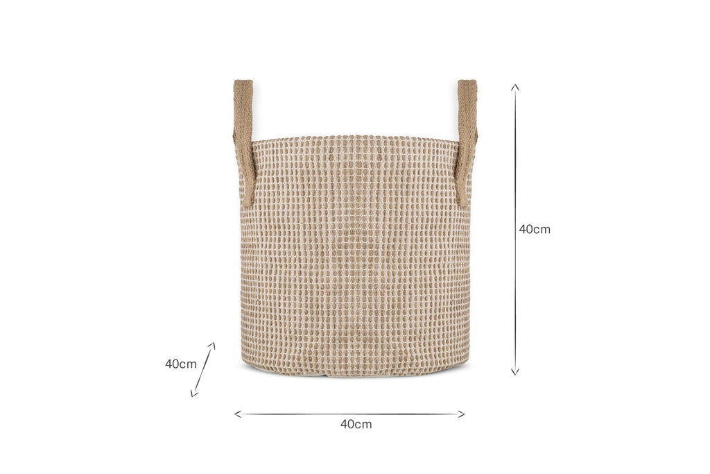 Panier Rohia - Naturel &amp; Crème