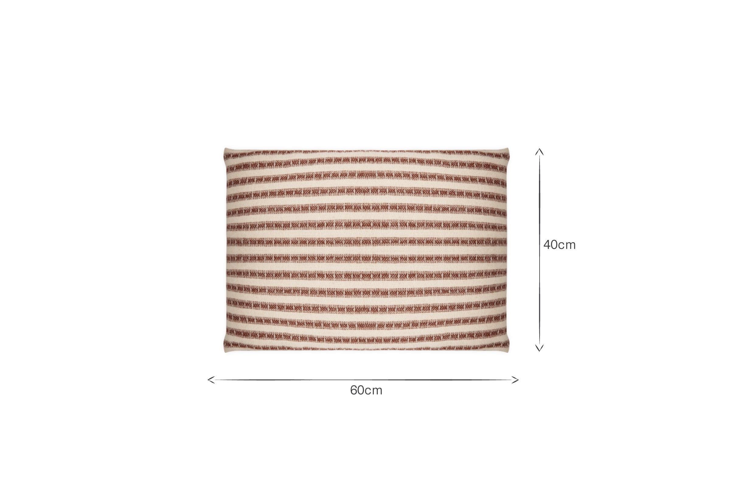 Housse de coussin en laine Sanval - Bordeaux