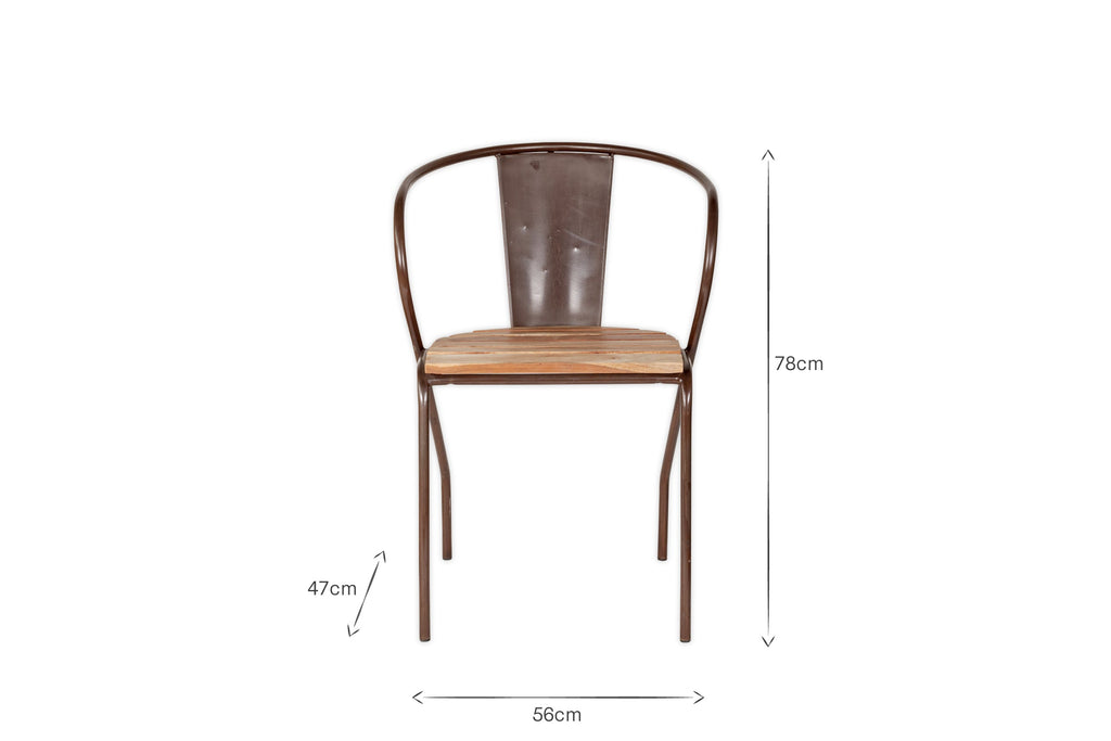 Chaise de jardin Vivika - Naturelle