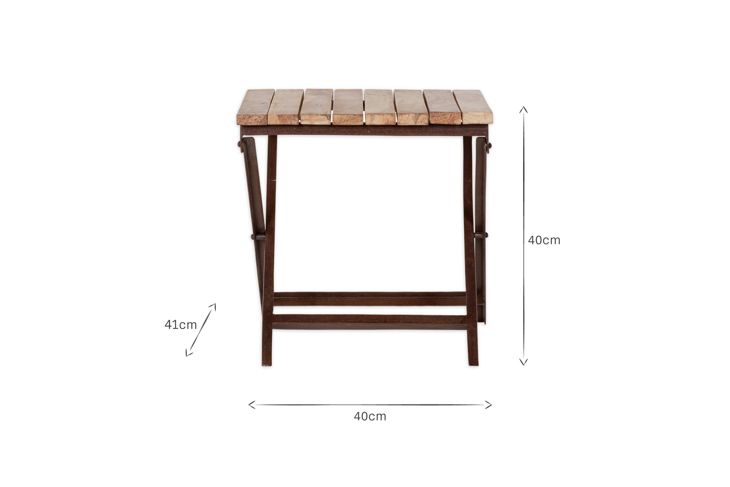 Table d'appoint d'extérieur Yatin - Naturel