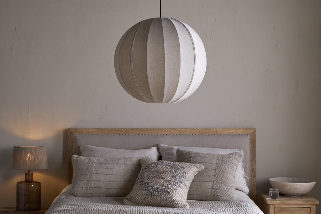 Abat-jour en lin Dharini - Naturel