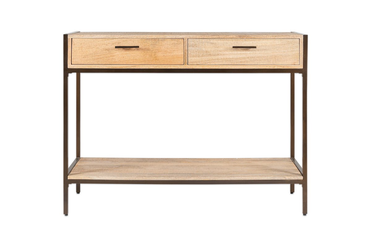 Table console en bois de manguier Dasai