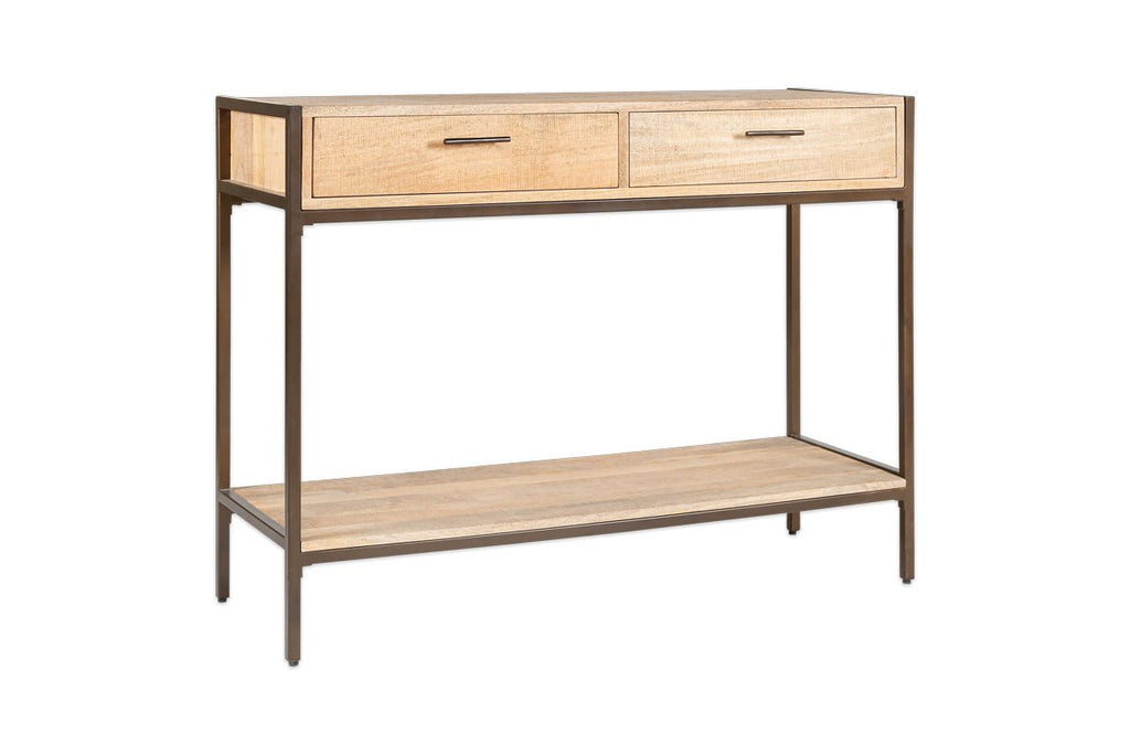 Table console en bois de manguier Dasai