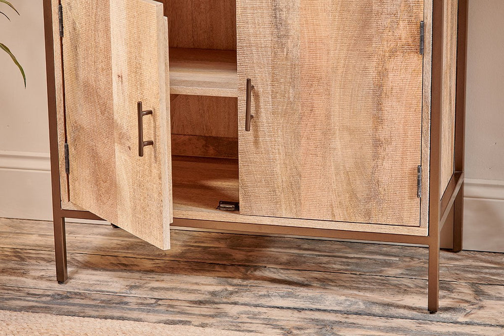 Unité de stockage en bois de manguier Dasai