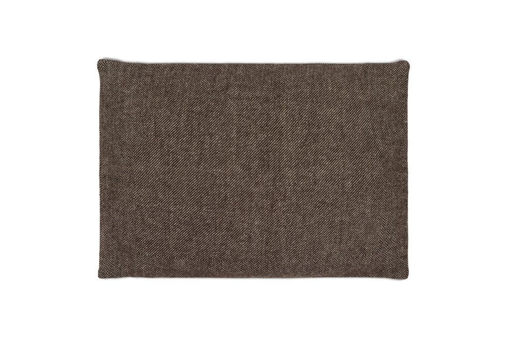 Housse de coussin en laine Dilli - Marron foncé